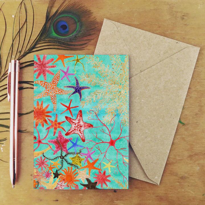 GC Asterozoa starfish Greetings Card