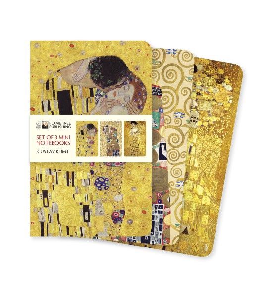 NB Gustav Klimt Set of 3 Mini Notebooks