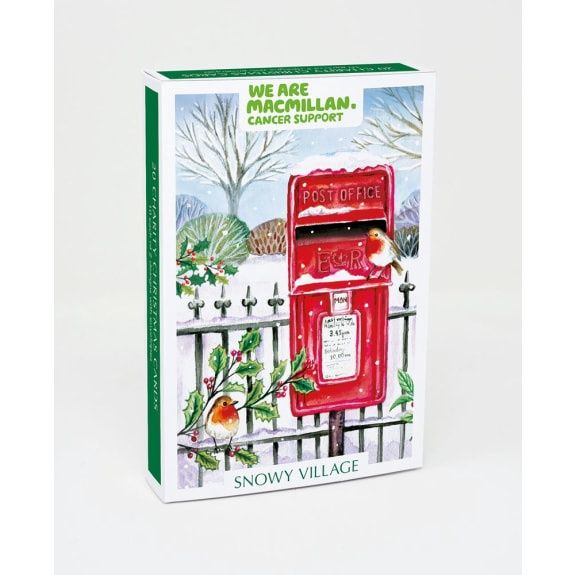 GCX Snowy Village Small Rectangular Boxed Christmas Cards - 20 Cards