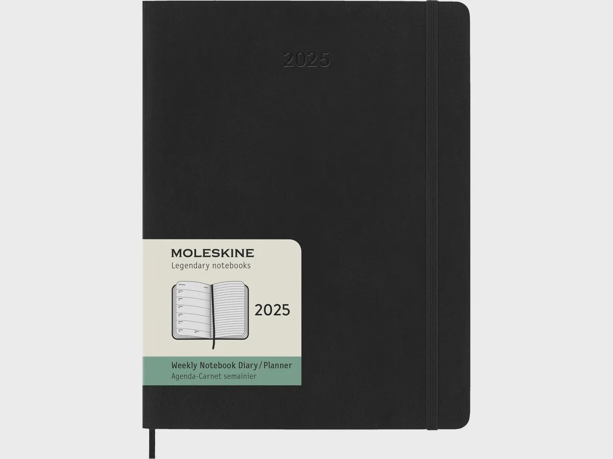 DI 2025 12-Month Weekly XL Softcover Notebook: Black