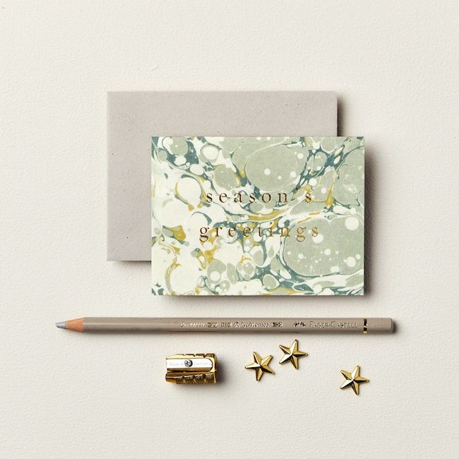 GCX Marble 'Season's Greetings' Mini Greeting Card