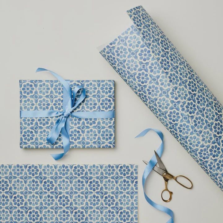 GW Blue Tile Patterned Paper