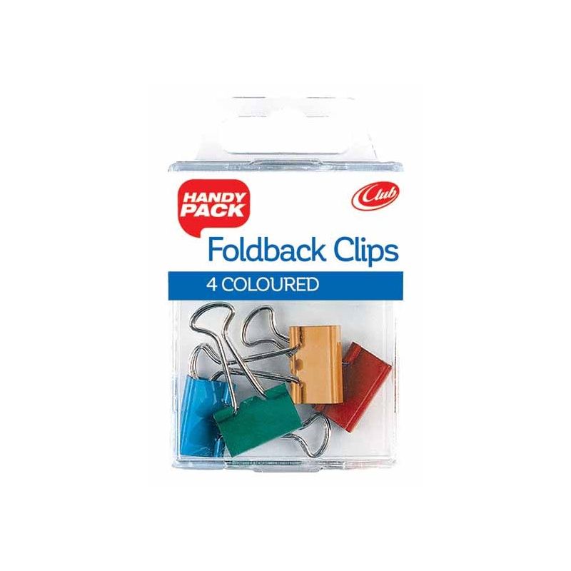 ST Foldback Binder Clips (Coloured)
