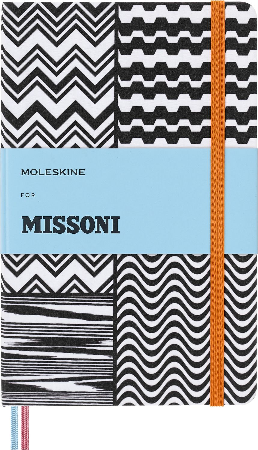 XNB Moleskine &#39;Missoni&#39; Ruled B&amp;W Notebook Large