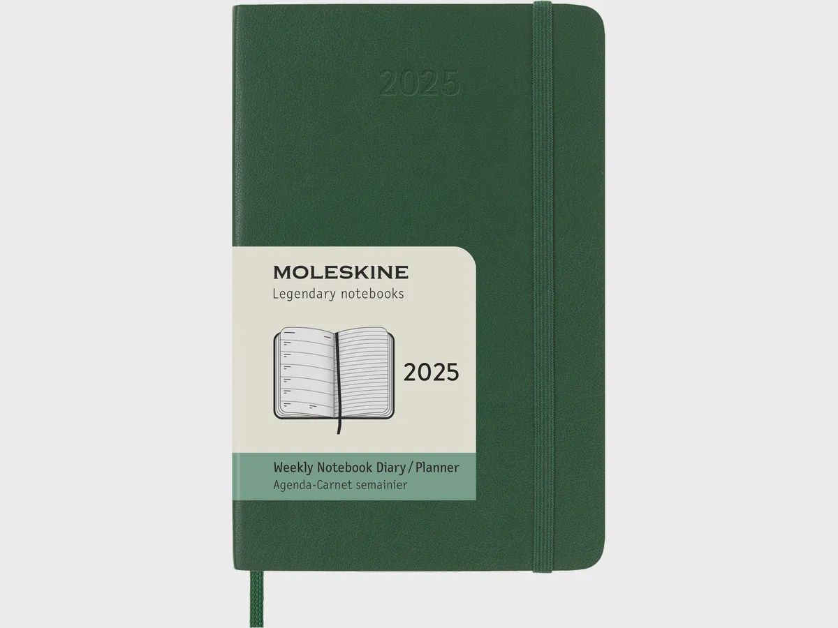 DI 2025 12-Month Weekly Pocket Softcover Notebook: Myrtle Green