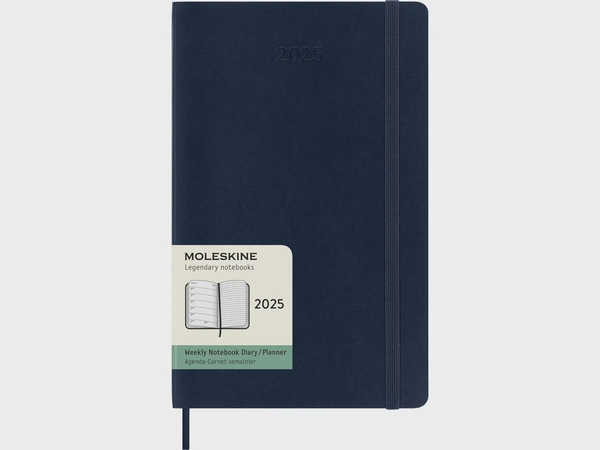 DI 2025 12-Month Weekly Large Softcover Notebook: Sapphire Blue