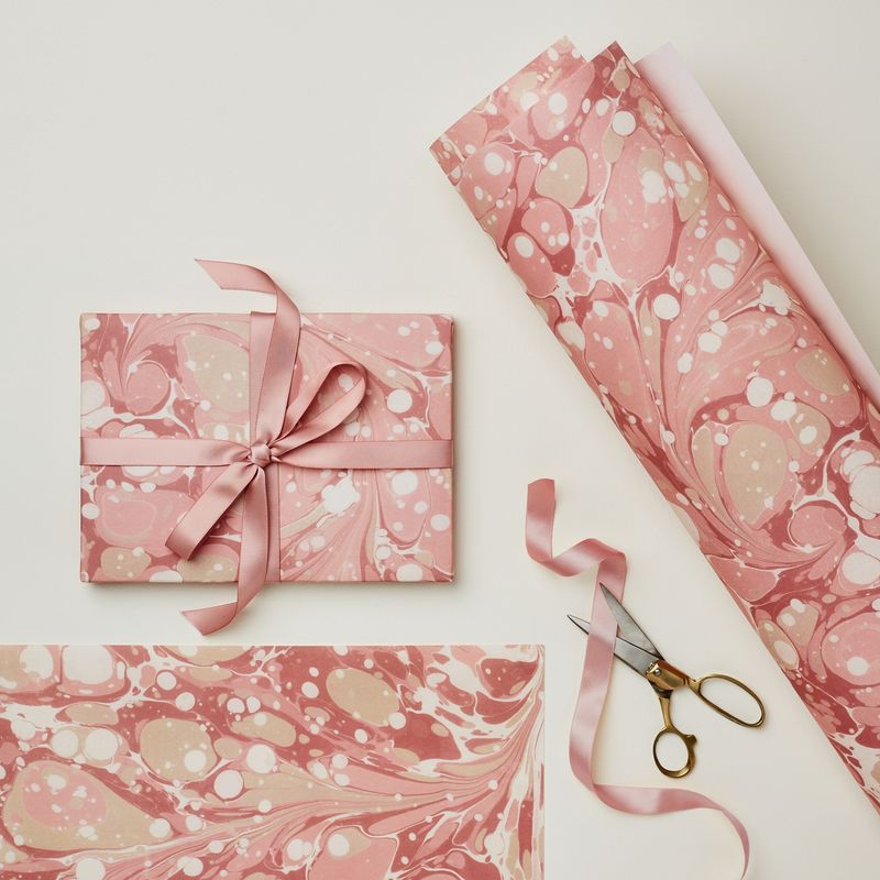 GW Pink Marble Patterned Paper