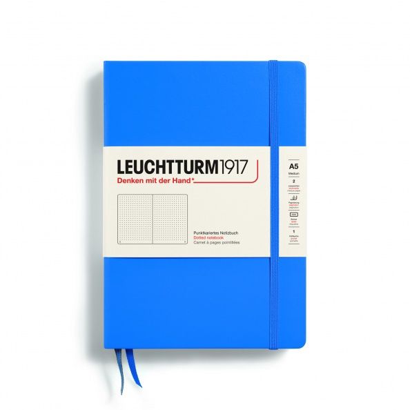 XNB Medium Hardcover (A5), 251 numbered pages, 80g/m² paper Sky, dotted