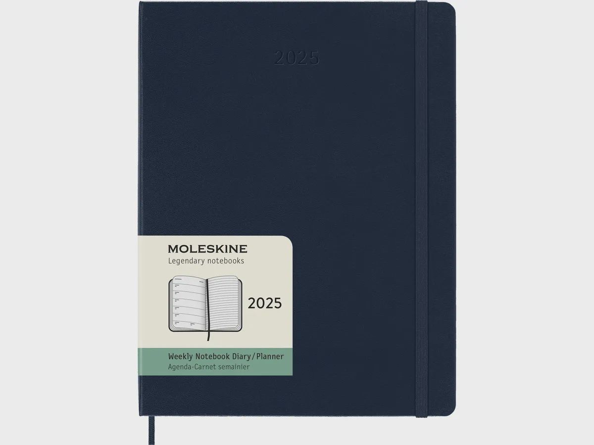 DI 2025 12-Month Weekly XL Hardcover Notebook: Sapphire Blue