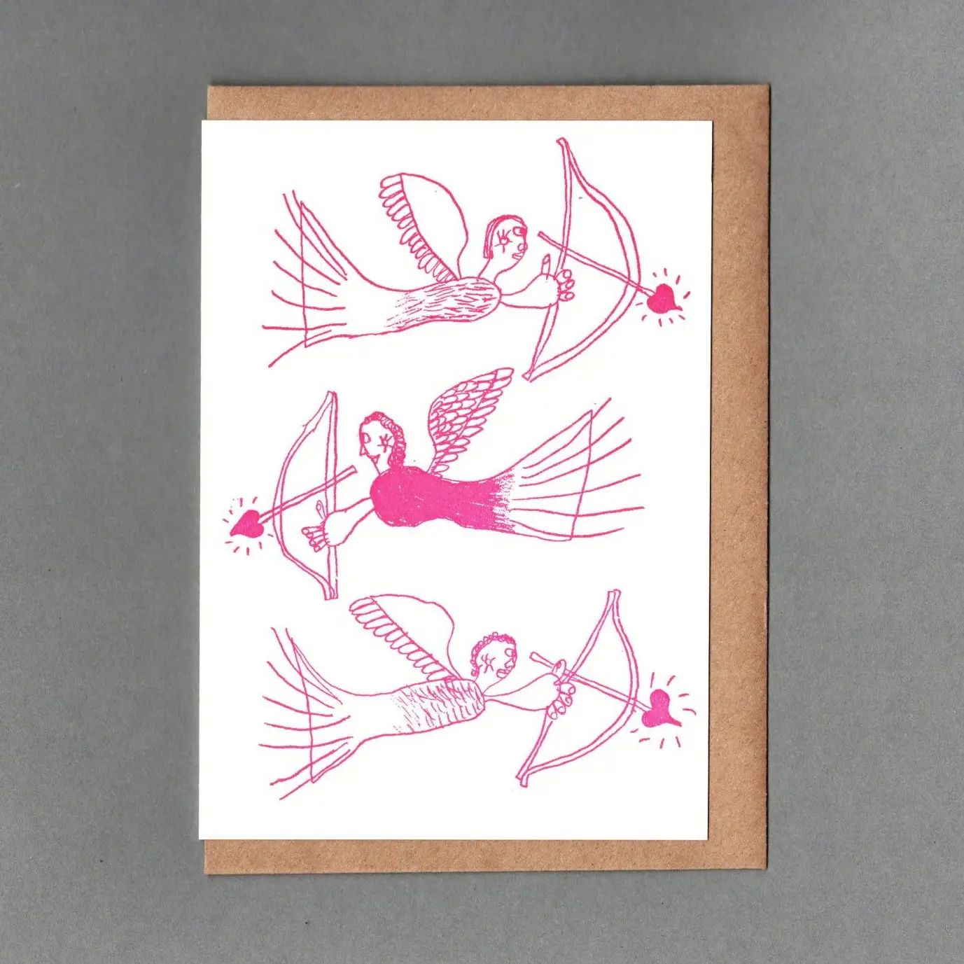 GC Cherubs Letterpress Greetings Card
