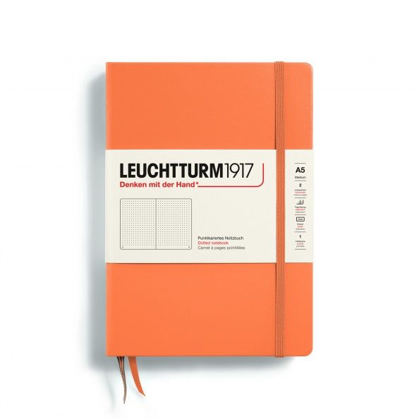 XNB Medium Hardcover (A5), 251 numbered pages, 80g/m² paper Apricot, dotted