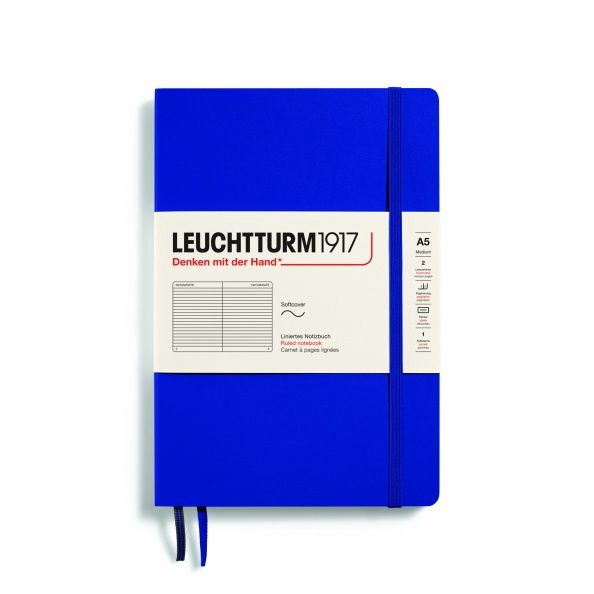 NB Medium Softcover (A5), 123 numbered pages, 80g/m² paper Ink, ruled
