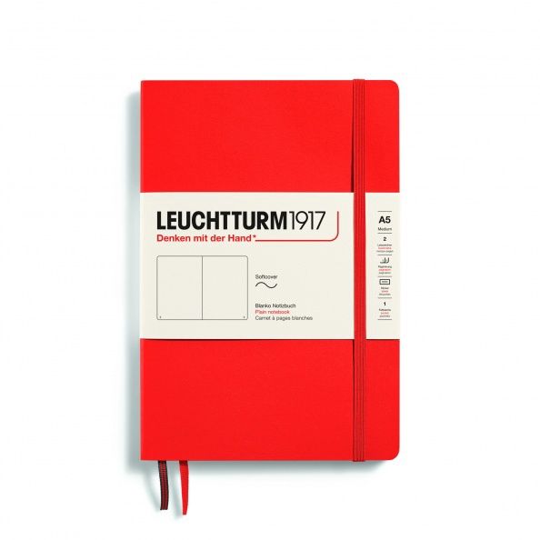 XNB Medium Softcover (A5), 123 numbered pages, 80g/m² paper Lobster, plain