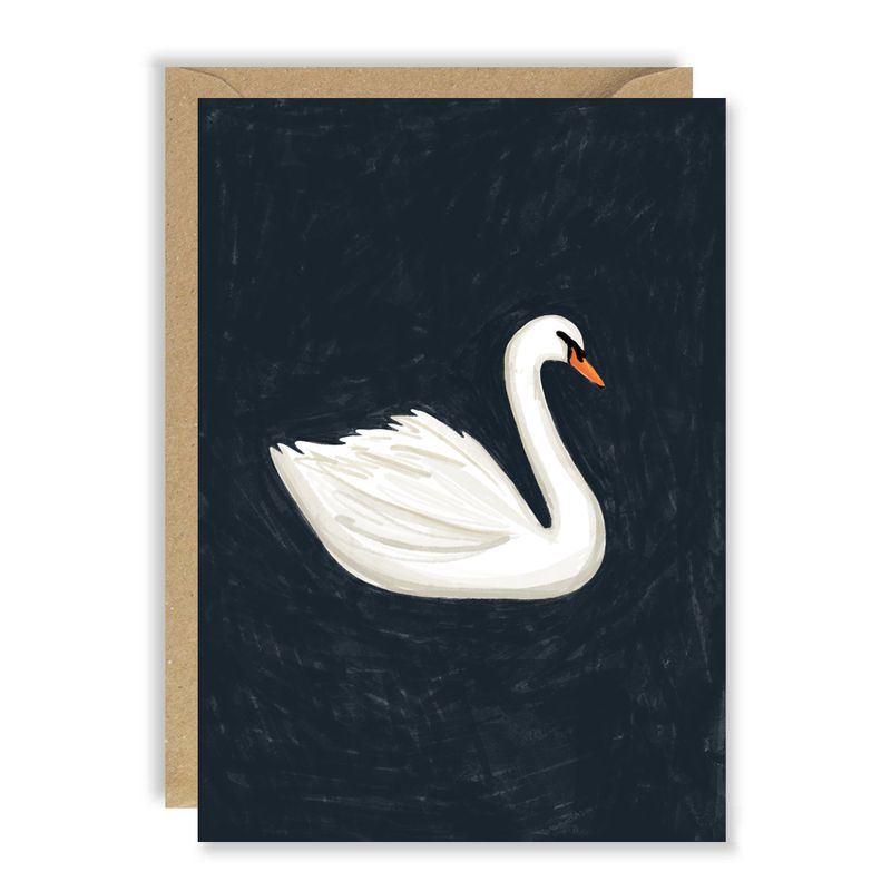 GC Swan Greeting Card Joy Nevada