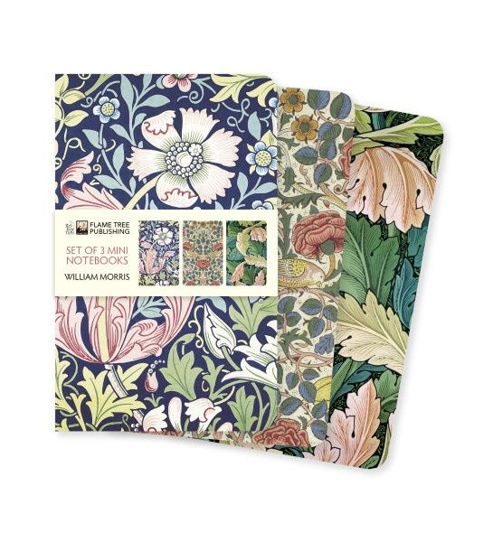 NB William Morris Set of 3 Mini Notebooks