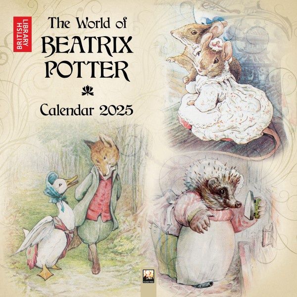 CA 2025 Wall Calendar British Library: The World of Beatrix Potter