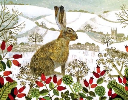 GCX AGBI CHRISTMAS CARD PACK – Hare in the Snow (3)