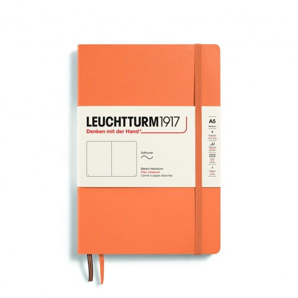 XNB Medium Softcover (A5), 123 numbered pages, 80g/m² paper Apricot, plain