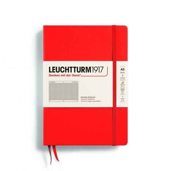 XNB Medium Hardcover (A5), 251 numbered pages, 80g/m² paper Lobster, squared