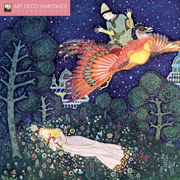 CA 2025 Wall Calendar Art Deco Fairytales