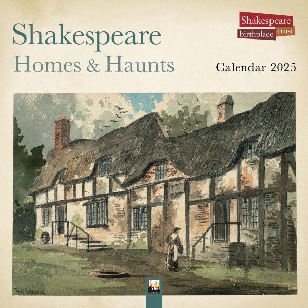 CA 2025 Wall Calendar Shakespeare Birthplace Trust: Shakespeare Homes and Haunts