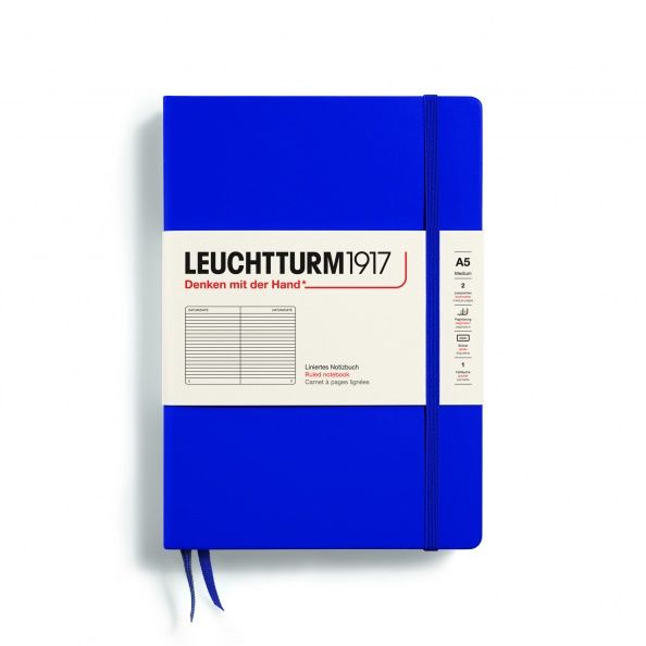 NB Medium Hardcover (A5), 251 numbered pages, 80g/m² paper Ink, ruled