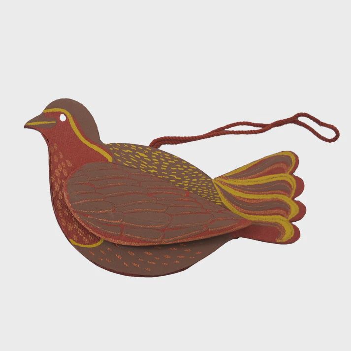 ORN Red Bird Board Decoration