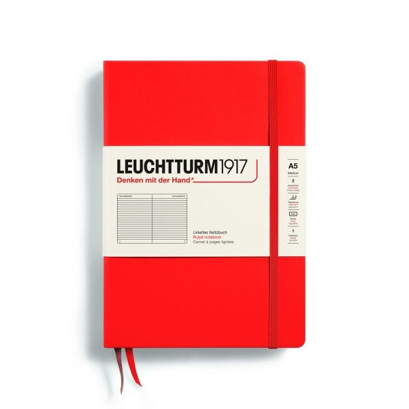 NB Medium Hardcover (A5), 251 numbered pages, 80g/m² paper Lobster, ruled