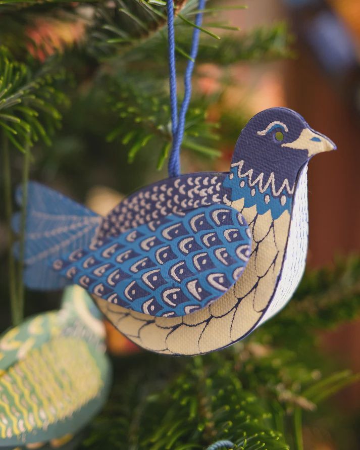 ORN Blue Bird Board Decoration