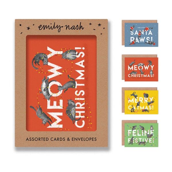 GCX Christmas Cats multipack x 8