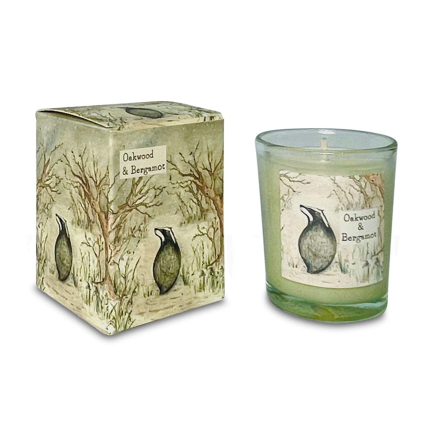 GF Oakwood &amp; Bergamot (Badger) 9cl Votive Candle