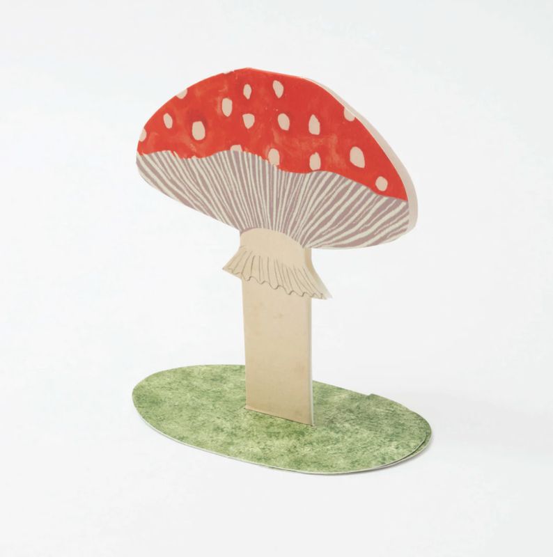 GC Toadstool Stand-up Greetings Card