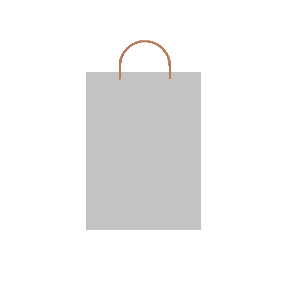 GB Khadi Light Grey Med Bag Sgl