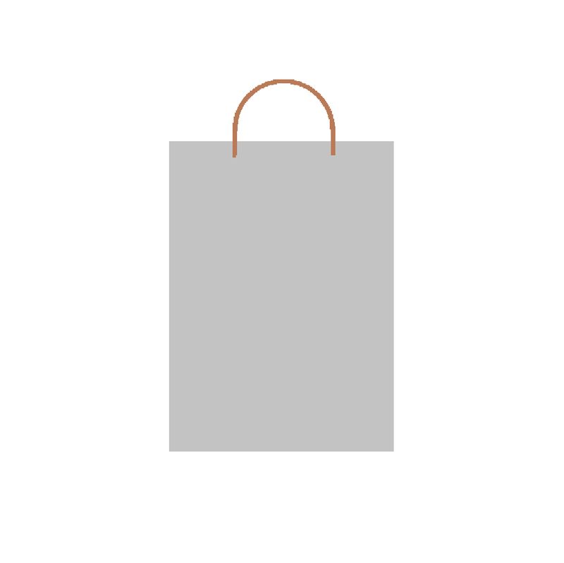 GB Khadi Light Grey Med Bag Sgl