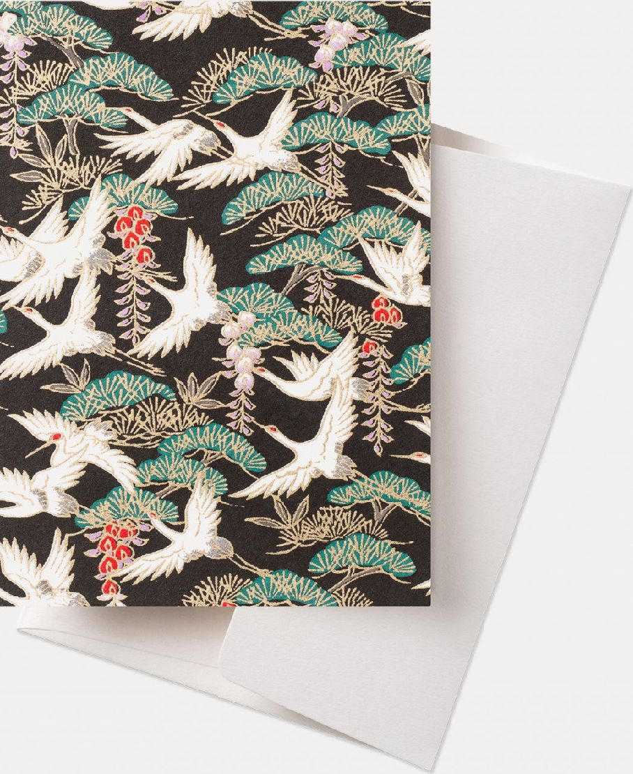 GC Greeting Cards Flyingcranes/black (12)