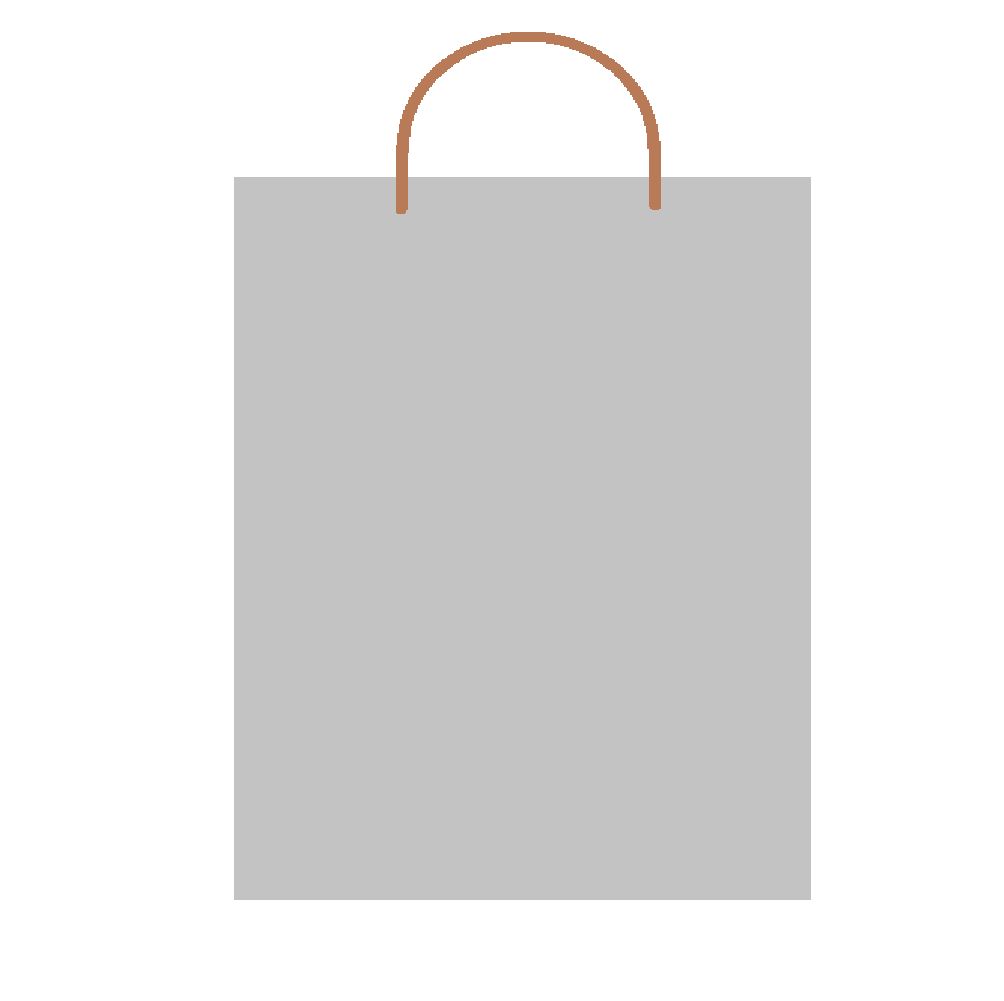 GB Khadi Light Grey Lrg Bag Sgl