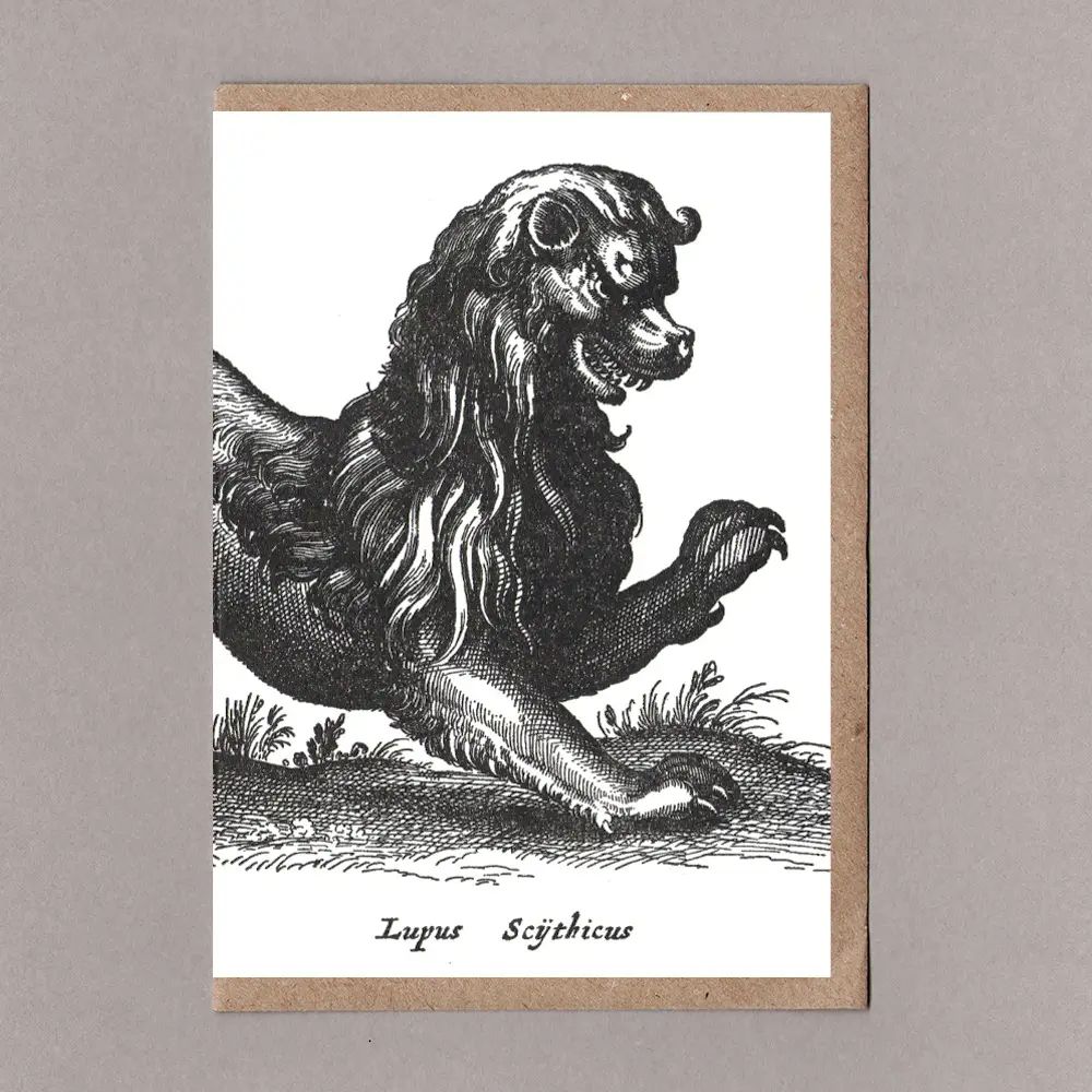 GC Lion Letterpress Greetings  Card