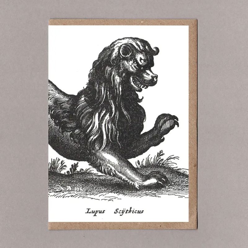 GC Lion Letterpress Greetings  Card
