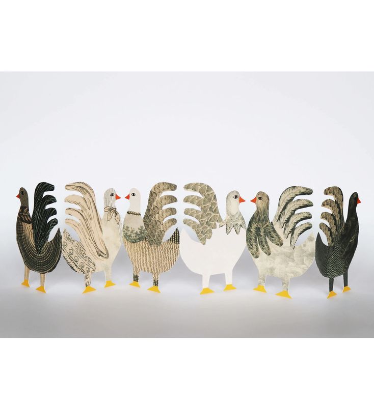 GC Chickens Concertina Greetings Card