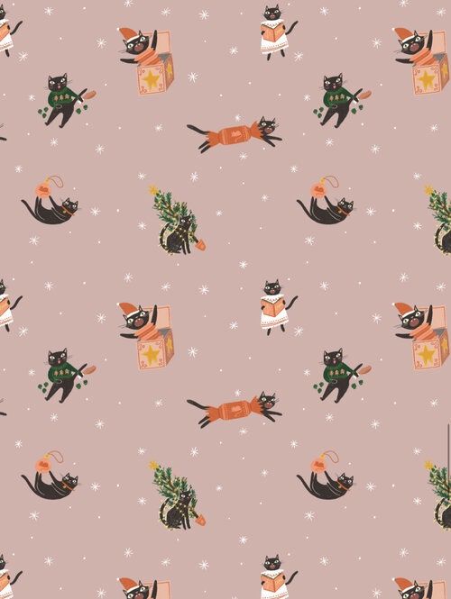 GWX Crazy Cat Christmas Gift Wrap
