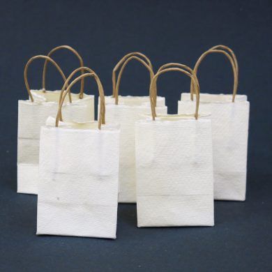 GB Khadi White Sml Bag Sgl
