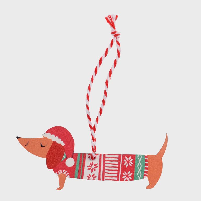 DCX Sausage Dog Christmas Decoration