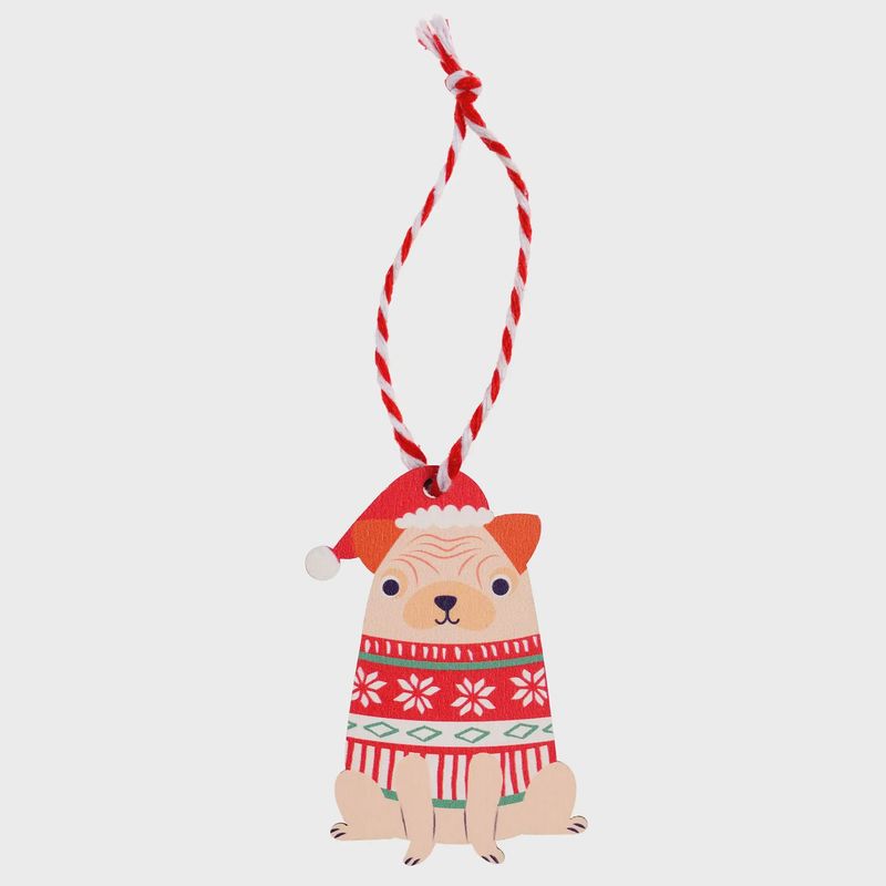 DCX Pug Christmas Decoration