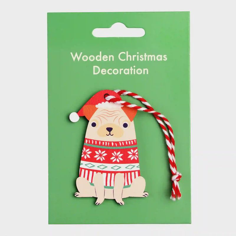 ST Pug Christmas Decoration