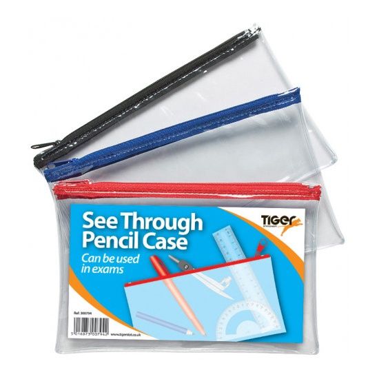 ST See Through Pencil Case