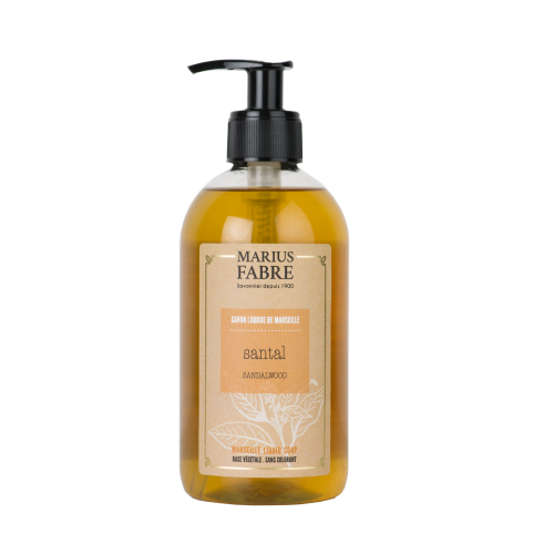 GF Marius Fabre Liquid Marseille Soap With Olive Oil 400ml - Sandalwood - Bien Etre