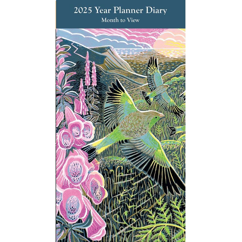 DI 2025 Planner Foxgloves and Finches