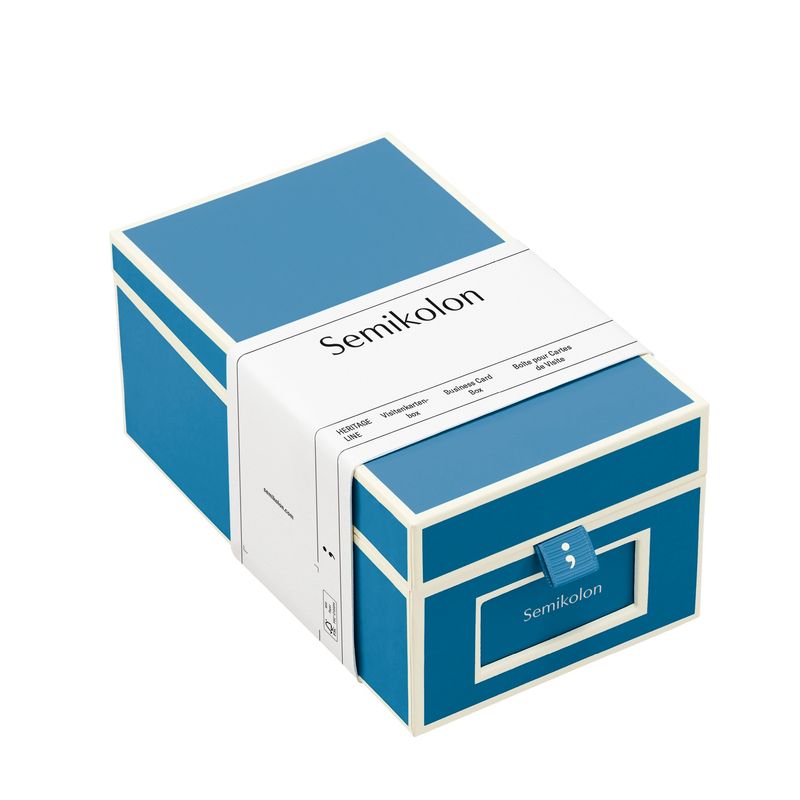 ST Business Card Box azzurro