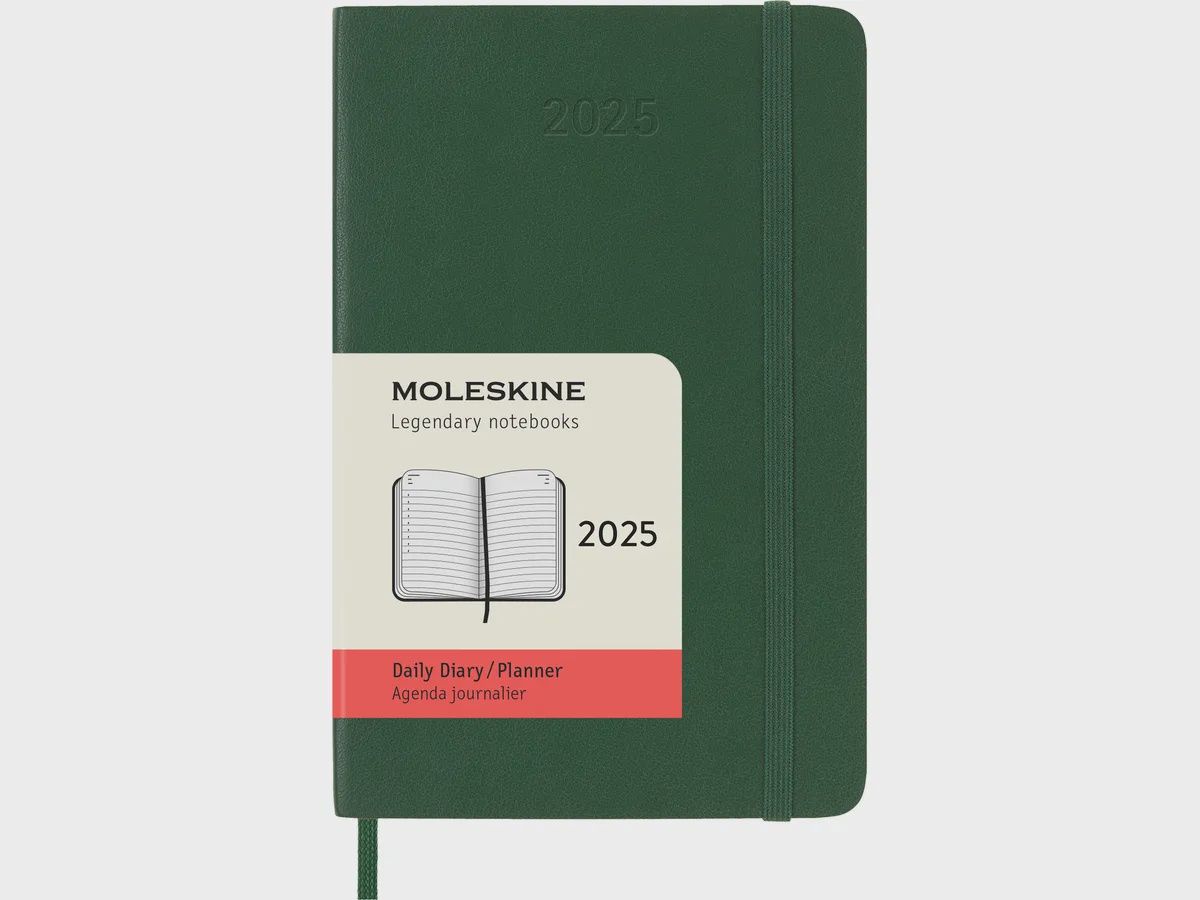DI 2025 12-Month Daily Pocket Softcover Notebook: Myrtle Green