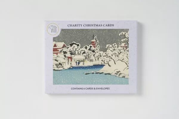 GCX AGBI CHRISTMAS CARD PACK – Snow on Benten Hill at Kinryuzan Temple in Asakusa